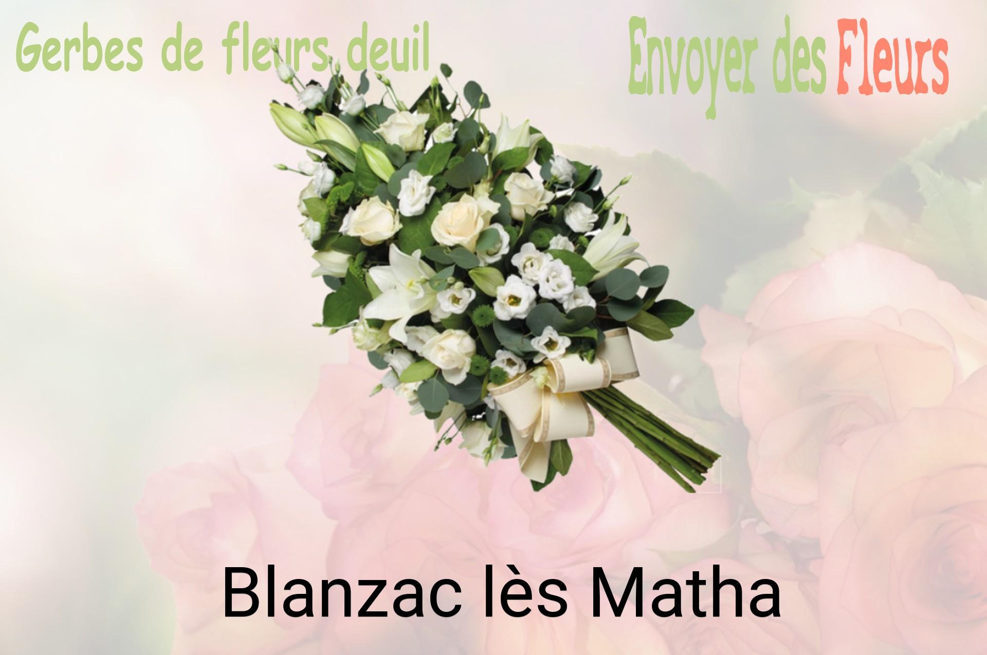 Gerbe de fleurs de deuil livrée à Blanzac-lès-Matha